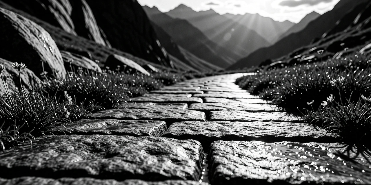 Physische Trainingsumgebung in der alpinen Natur